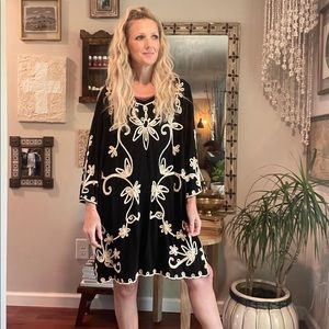 Boho Embroidered Dress